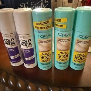 L'Oreal Colorista and Magic Root Cover Up Set - Purple and Teal